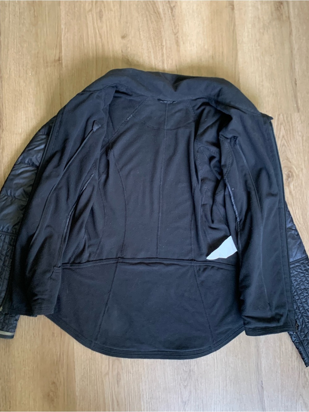 Lululemon Run Bundle Up Jacket Luxtreme Mixrofleece Goose Down Quilted Size 10 - Picture 3 of 7